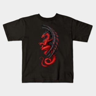 Master Dragon red Kids T-Shirt